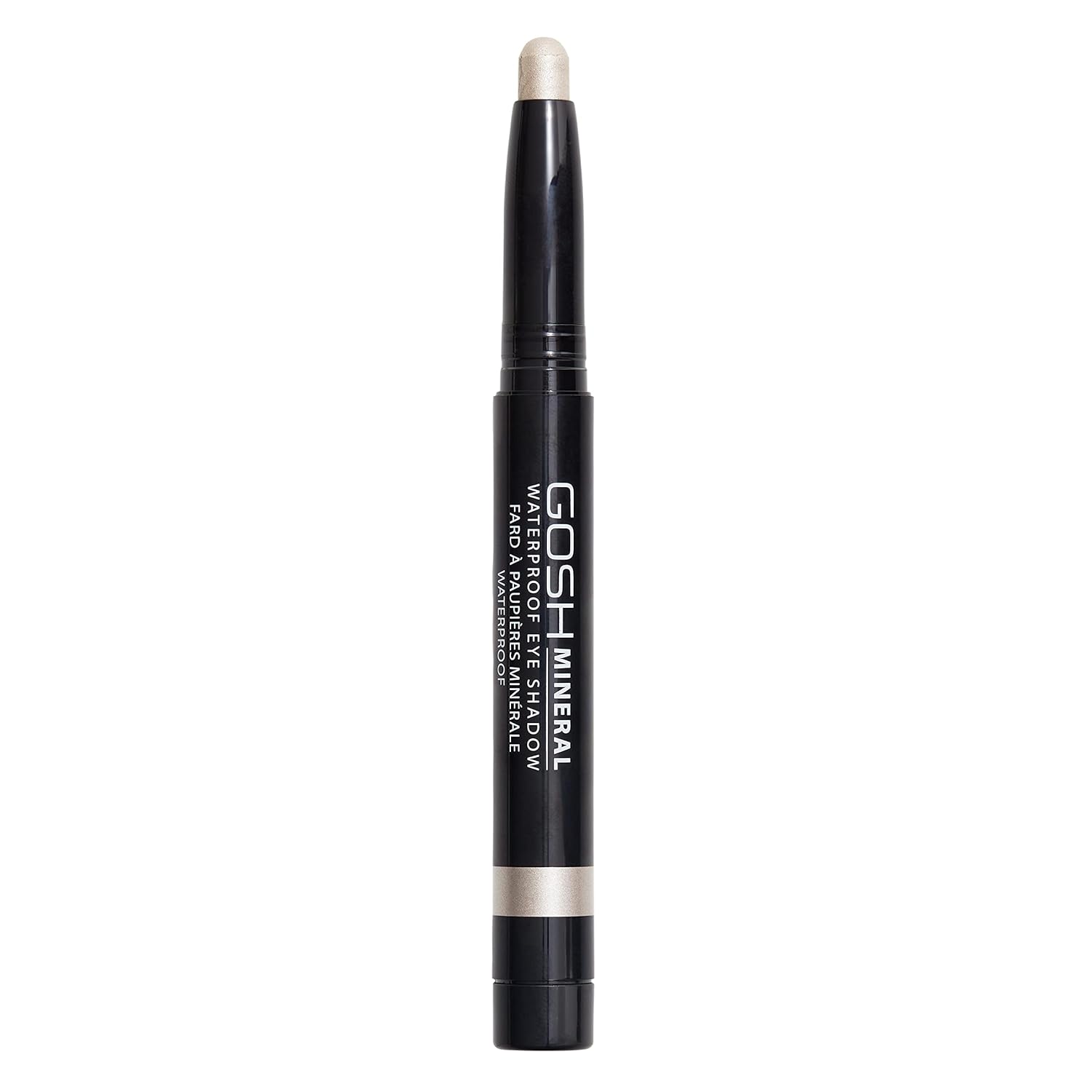 Gosh Mineral Waterproof Eye Shadow, Rotating Eyeshadow Pen with Creamy Texture for Easy Application and Intense Color Result, Waterproof, Long-Lasting & Fragrance Free, 001 Pearly White