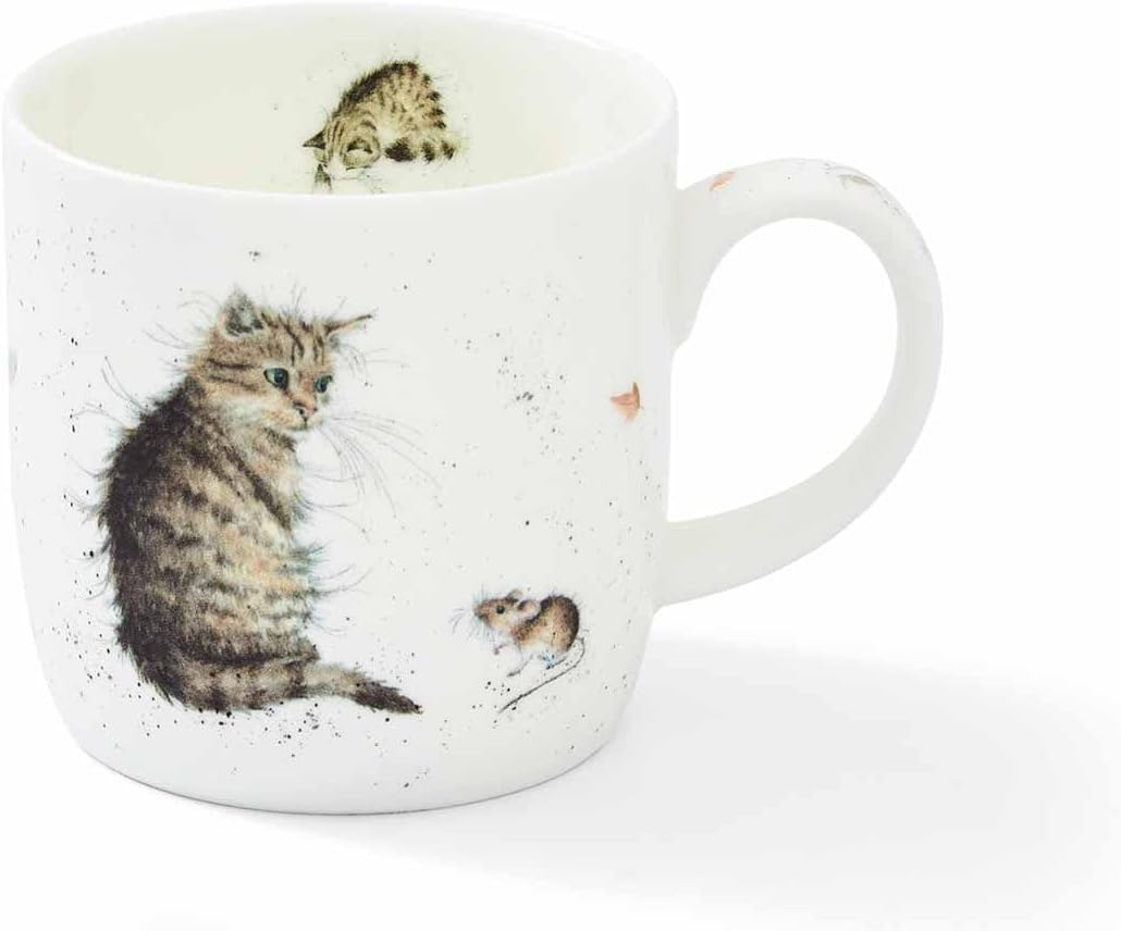 Wrendale by Royal Worcester Cat and Mouse Mug