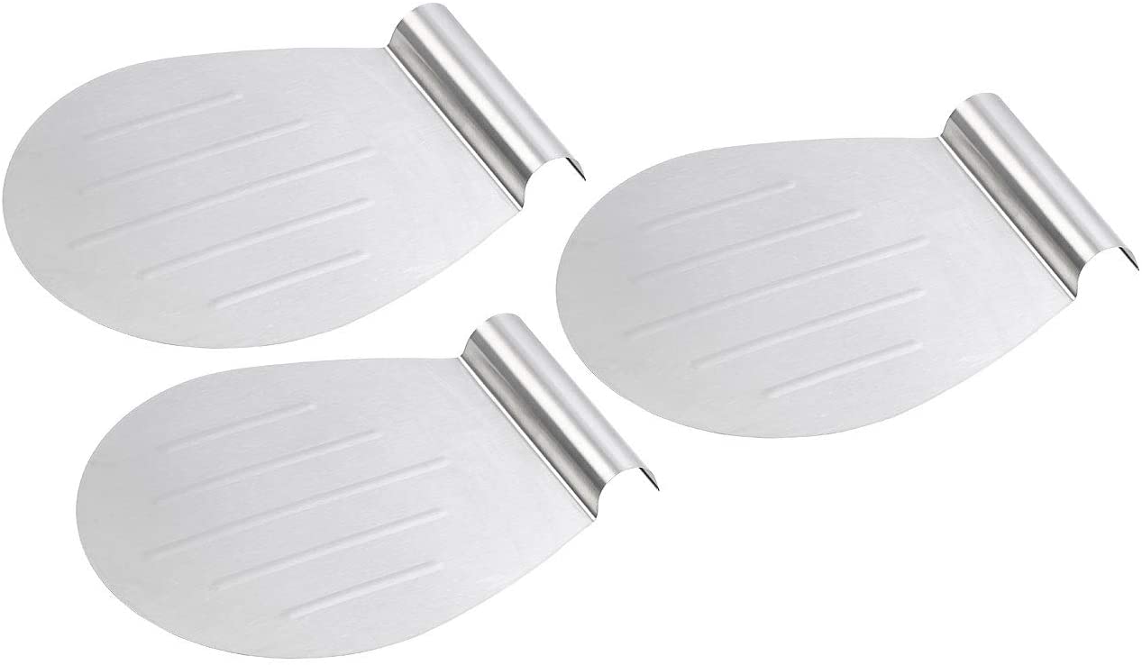 Rosenstein & Söhne Cake saver: set of 3 stainless steel cake lifter trays with recessed grip, 33 x 26 cm (stainless steel cake saver)