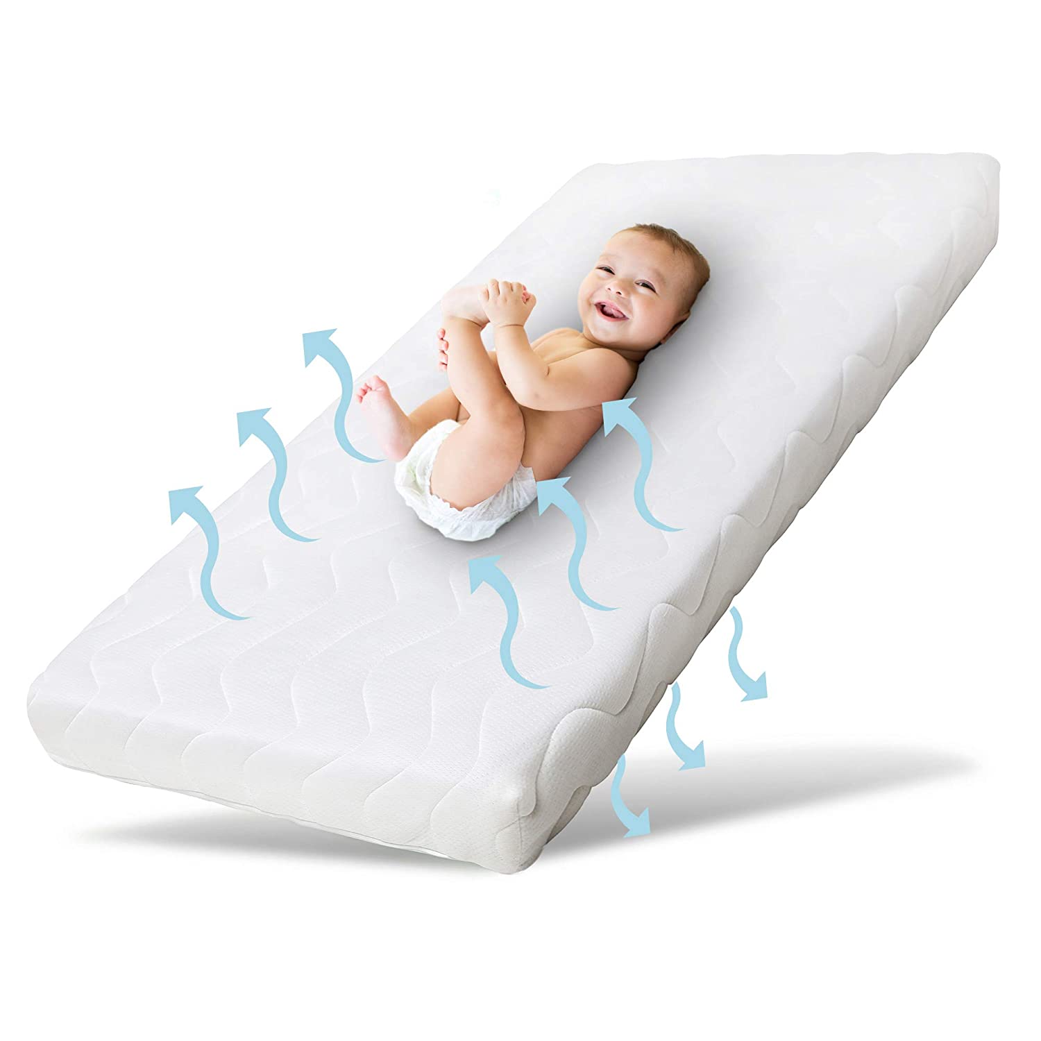 Ehrenkind® Pure Children\'s Mattress | Baby Mattress Made of High-Quality Foam and Hygiene Cover | Various Sizes
