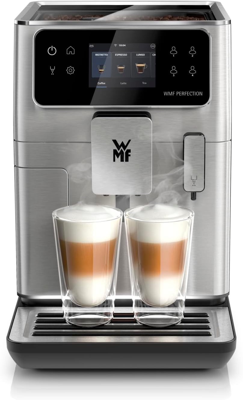 WMF Perfection 640 Fully Automatic Coffee Machine with Milk System, 16 Drink Specialities, Double Thermal Block, Stainless Steel Grinder, User Profile Storage (640: WMF Perfection 640 with Milk System)
