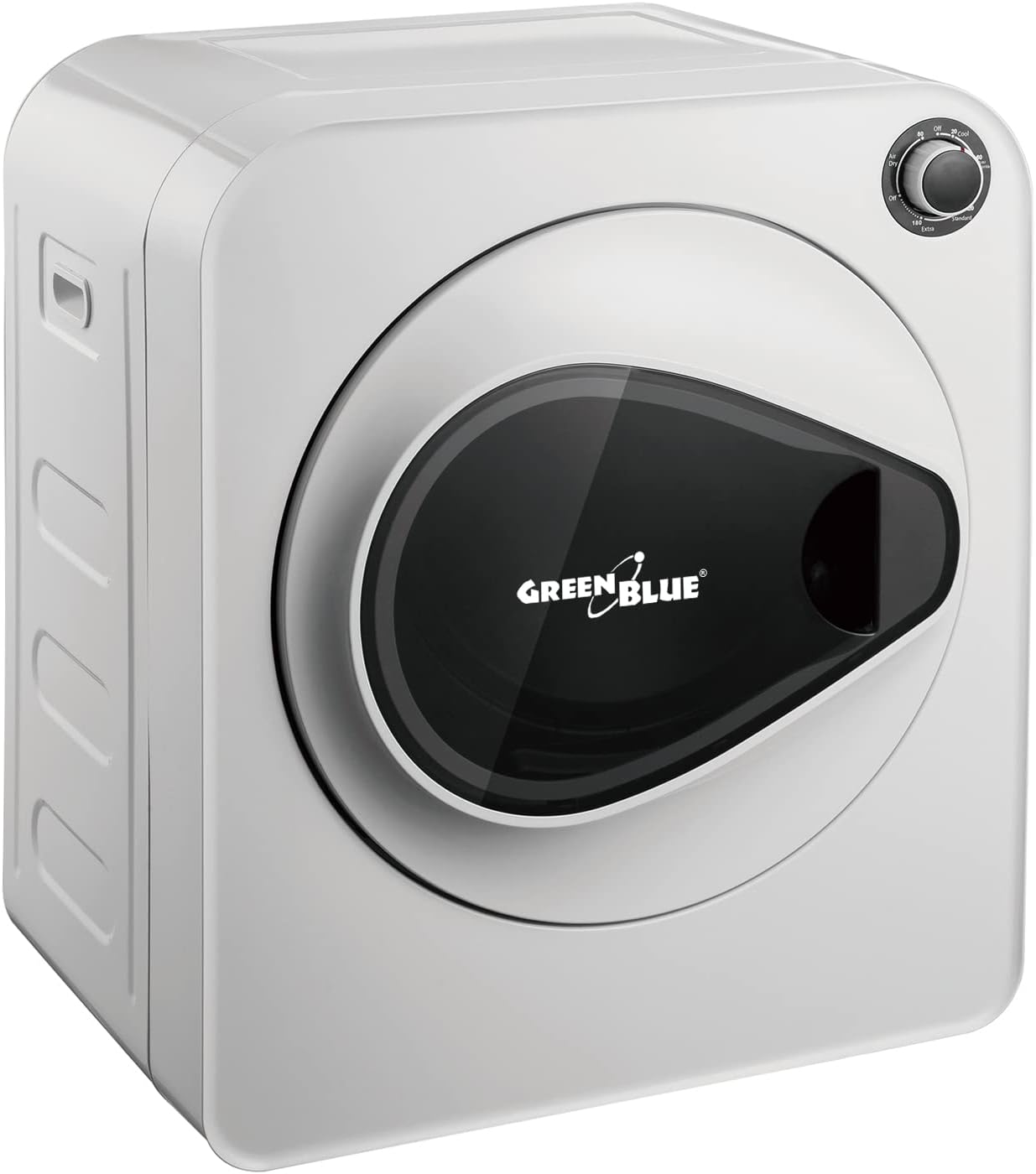 Green Blue GB405 Mini Tumble Dryer 830W Electric Exhaust Dryer for Clothes, 3 kg Capacity, Freestanding or Wall Mounting, Five Drying Programs for Efficient and Quick Drying