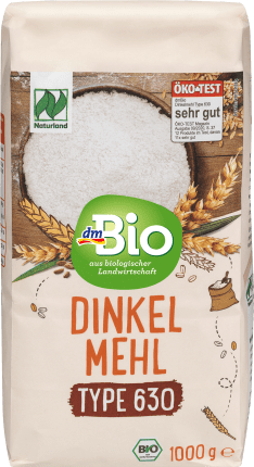 dmBio Flour, spelled flour type 630, Naturland, 1000 g