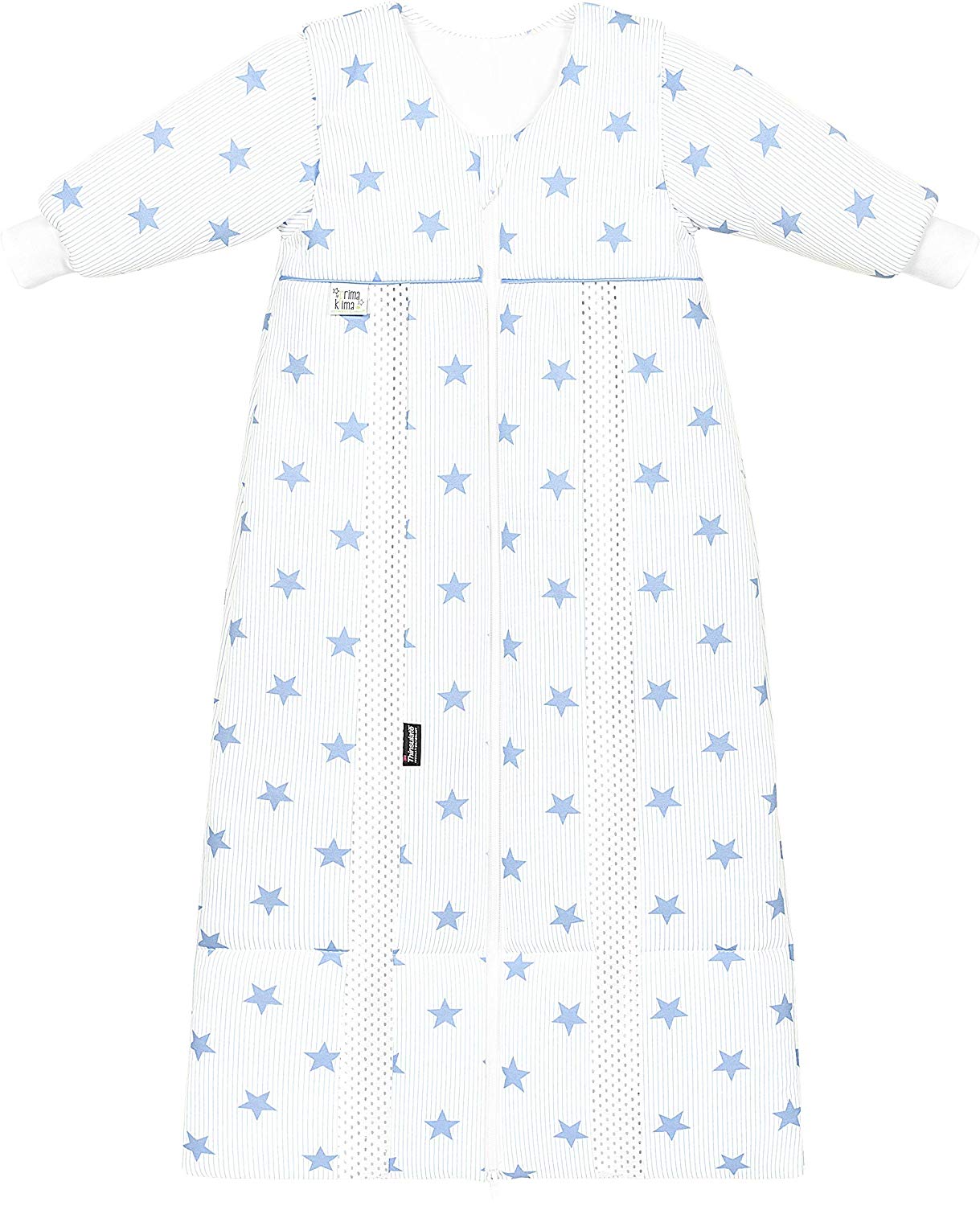Odenwälder Prima Klima Thinsulate Sleeping Bag with Arm Stars Cool Blue 90-110 cm