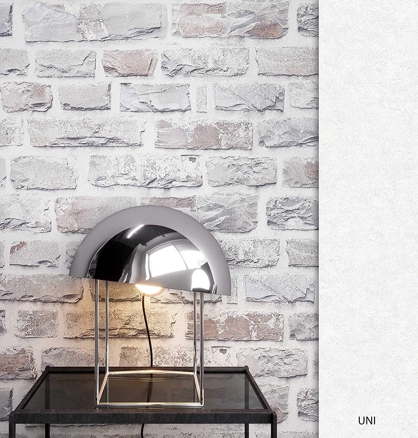 Newroom Design Newroom Stone Wallpaper Grey Wall Stone Modern Non-Woven Wallpaper Grey Mod
