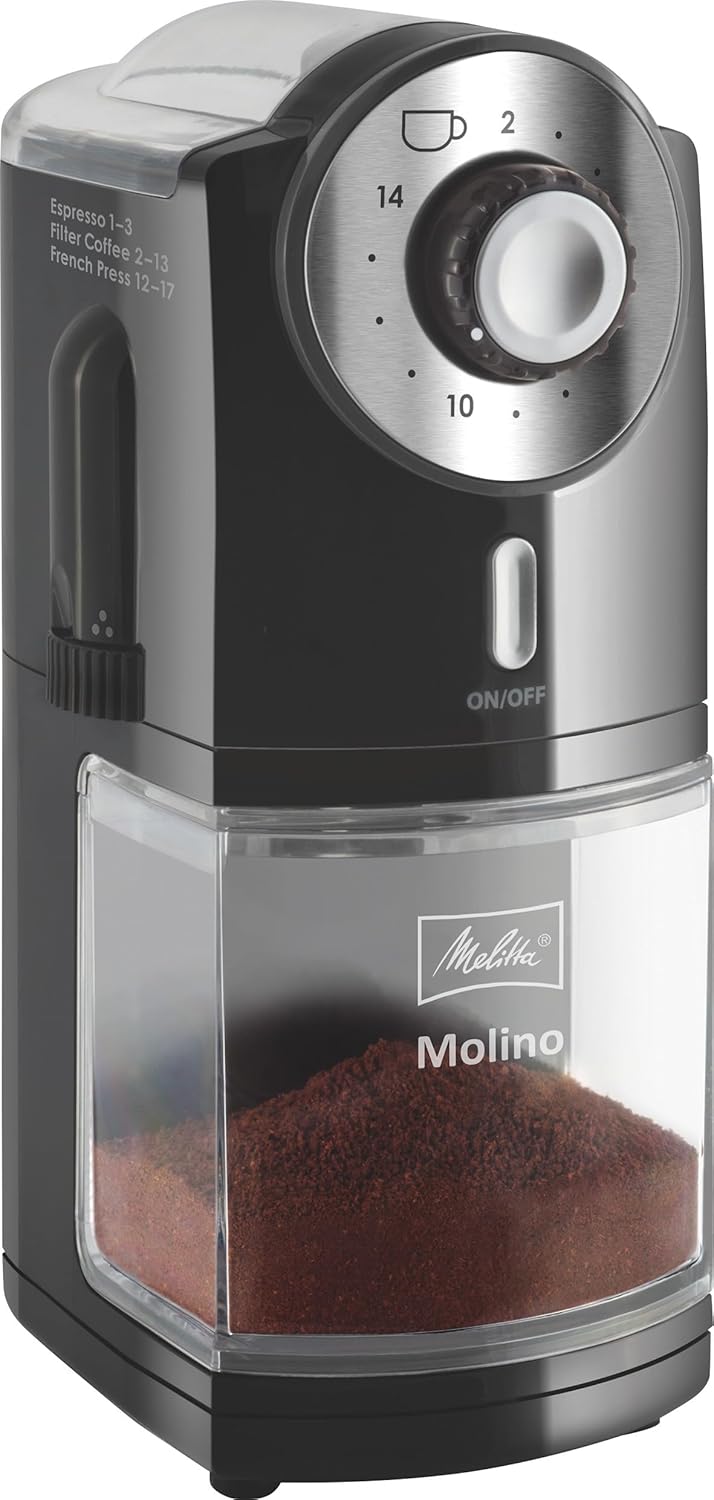 Melitta Molino 100W Black, Stainless steel Molino, 100 W, 80 cm, 120 cm, 174.5 cm, 193 kg, 100 pc(s)