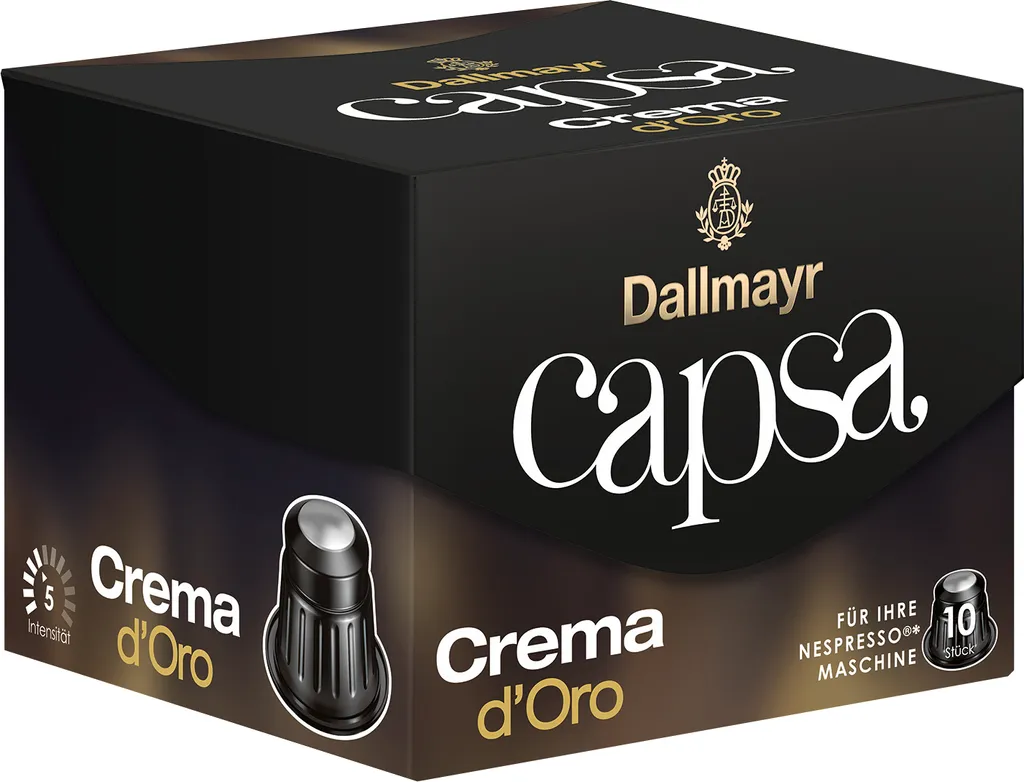 Dallmayr Capsa Crema dOro | 10 Nespresso® comp. Capsules