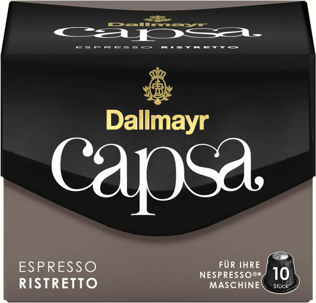 Dallmayr Capsa Espresso Ristretto | 10 Nespresso® comp. Capsules 56g