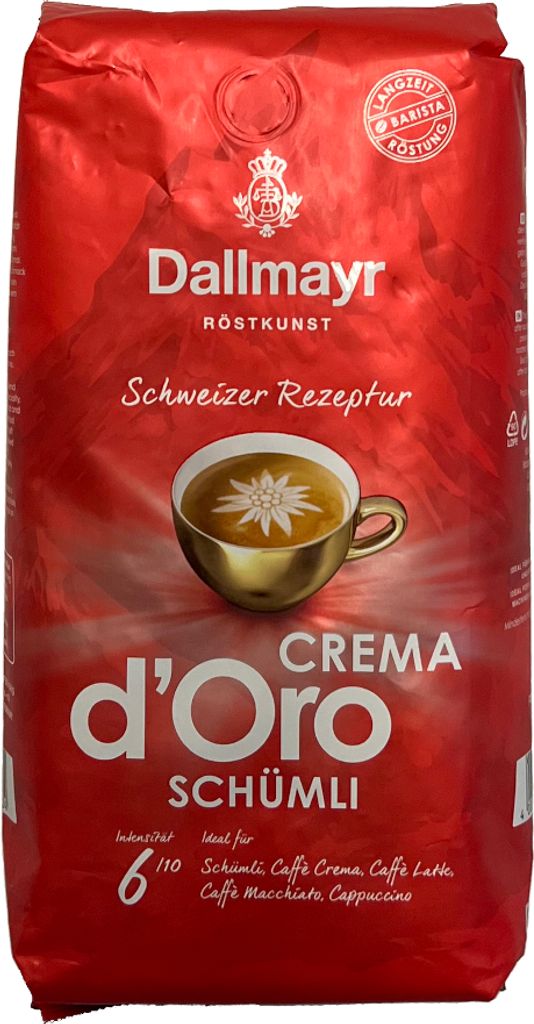 Dallmayr Crema d'Oro Schümli whole bean 1kg 1000g