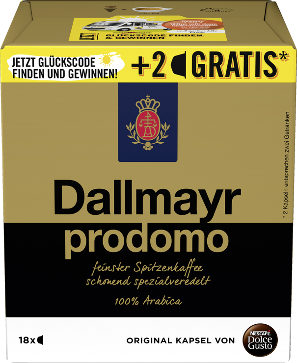 NESCAFE DOLCE GUSTO Dallmayr Prodomo 16+2 Kapseln