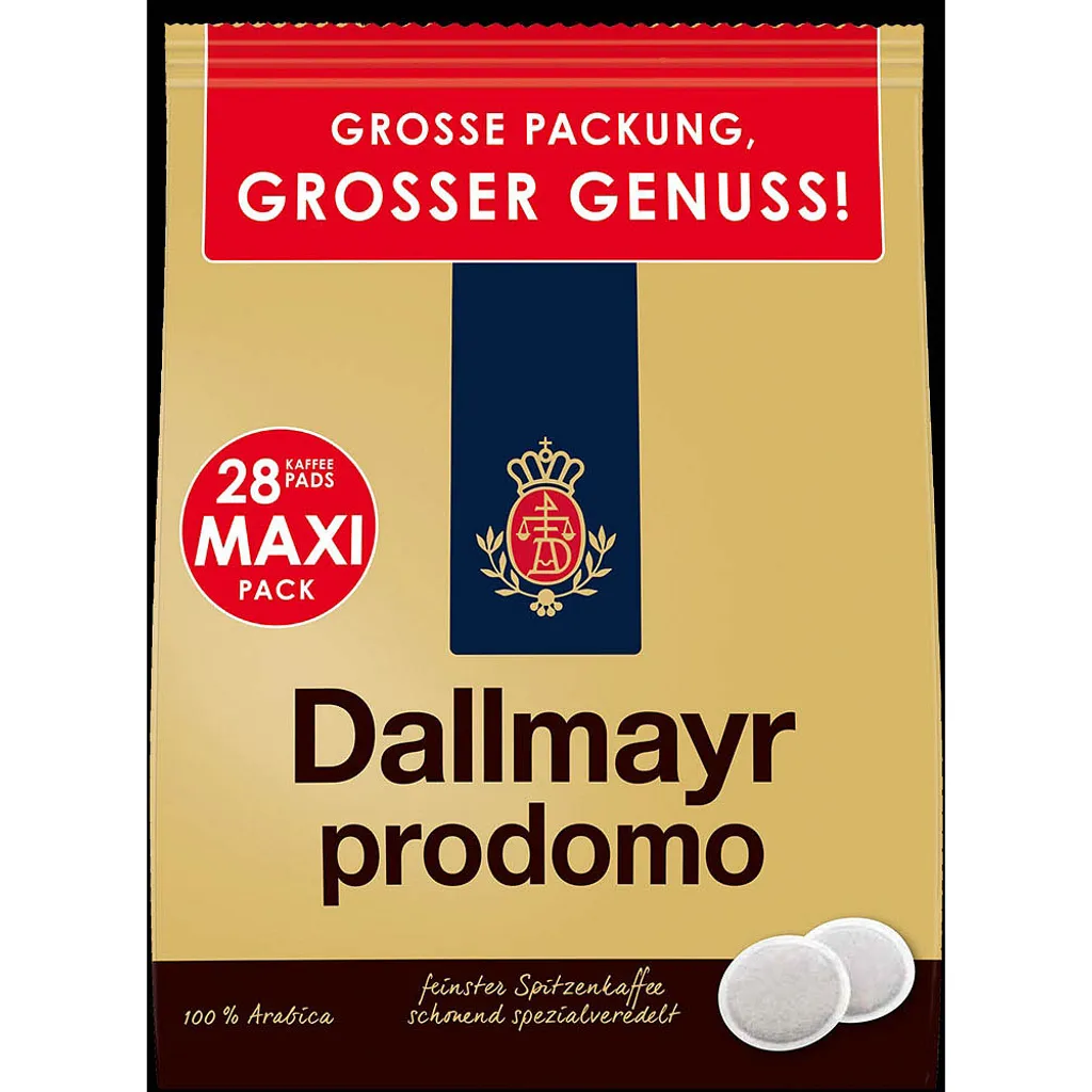 Dallmayr prodomo coffee pads Arabica beans 28 pads