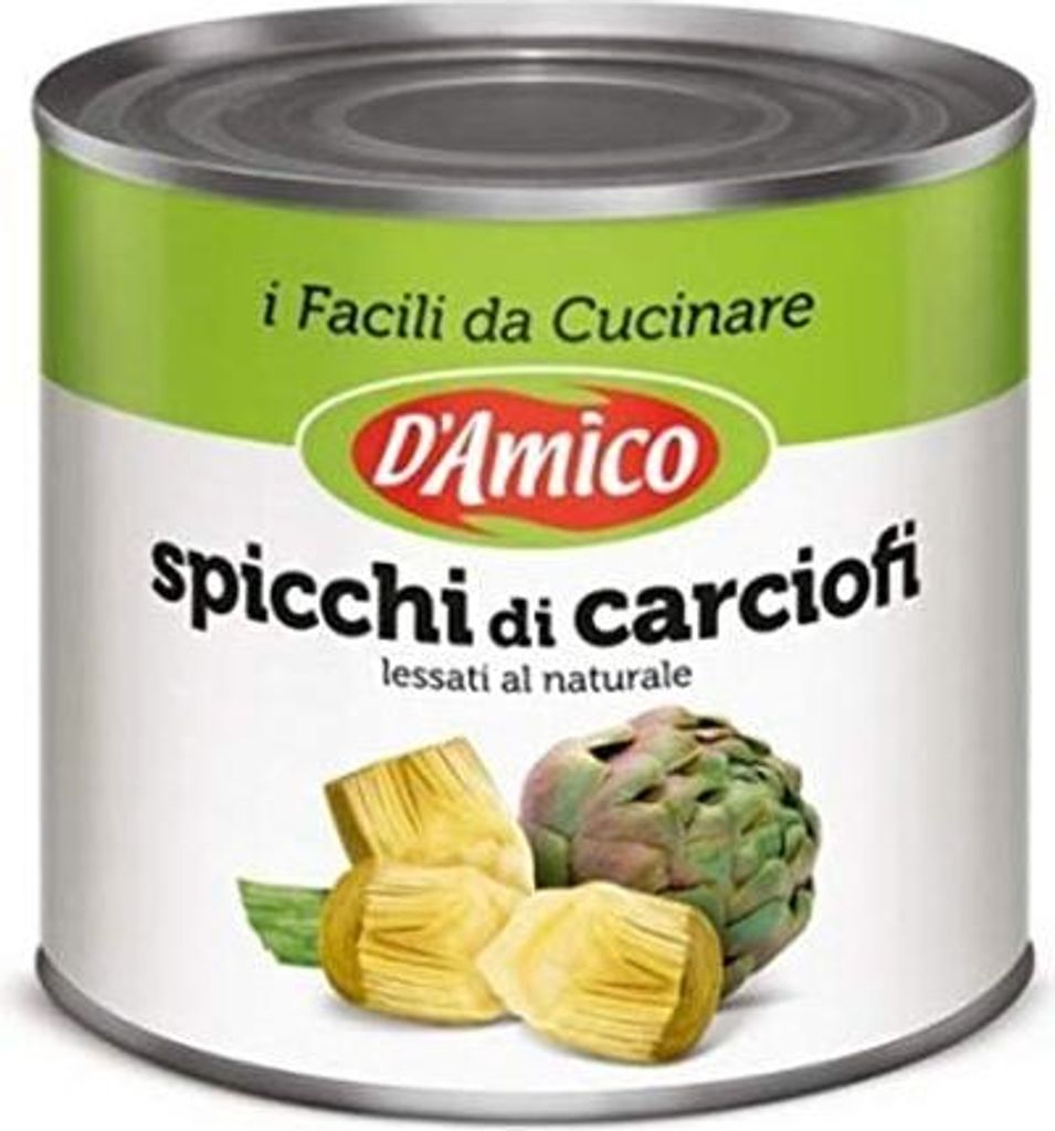 Italian Gourmet E.R. Damico Carciofi a Spicchi Artichokes in Wedges 2500g Can 2500g