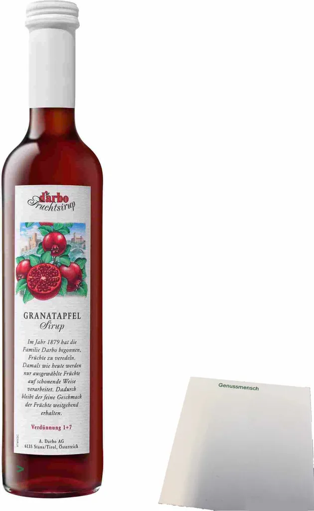 Darbo Pomegranate Fruit Syrup (0.5l bottle) + usy Block 512g