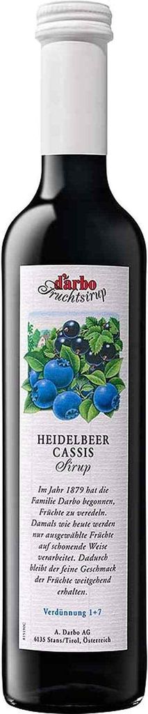 Darbo blueberry cassis syrup 500ml