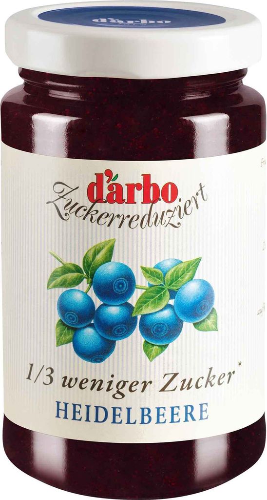 Darbo Blueberry Fruit Spread reduced sugar 250g