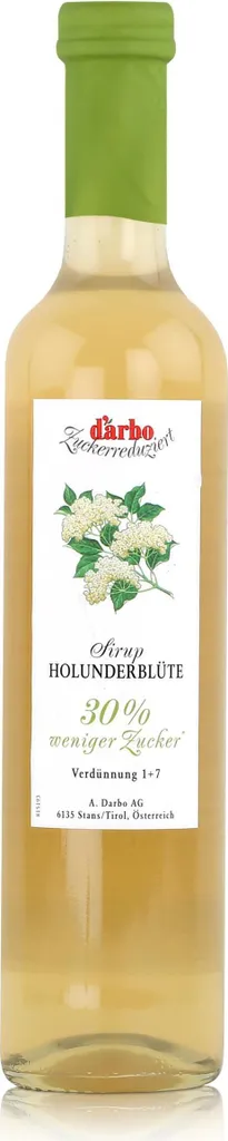 Darbo Elderflower Syrup 30% less sugar 500ml - Cocktails (1 pack)