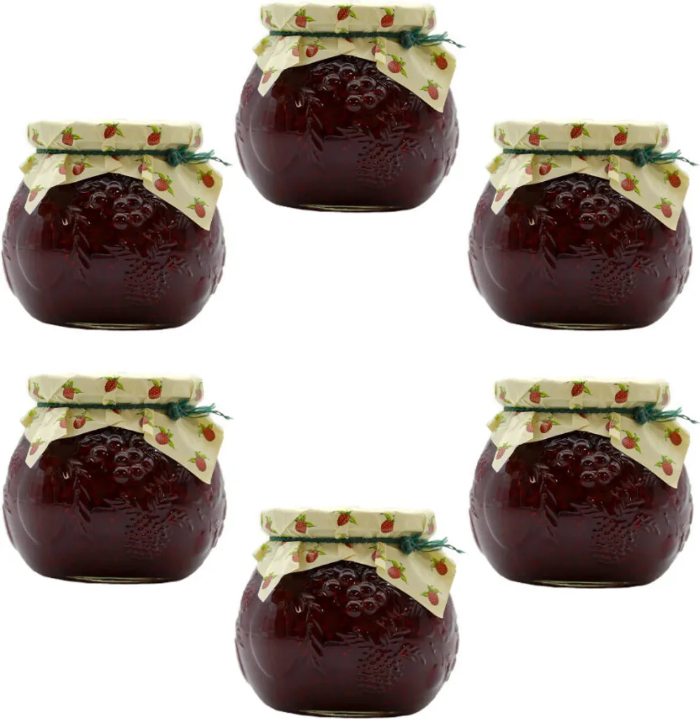 ADOLF DARBO AG Darbo Extra Raspberry Jam in a decorative glass jar, 640g, 6-pack