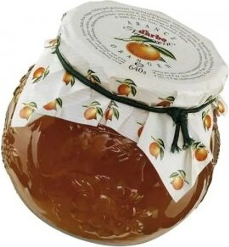 ADOLF DARBO AG Darbo Natural Pure Decorative Glass Jar - Orange Marmalade - 6 x 640 g