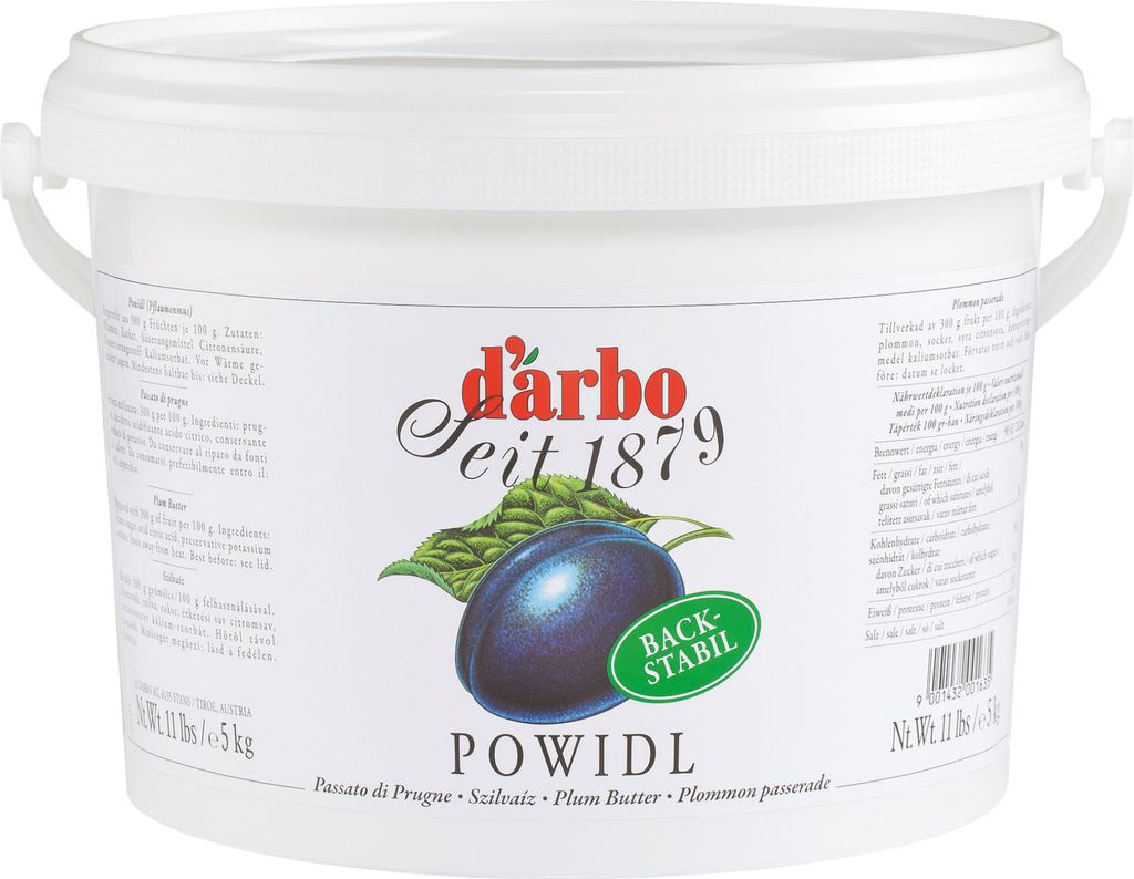 Darbo Powidl (Plum Jam) Fruit Spread 5000g
