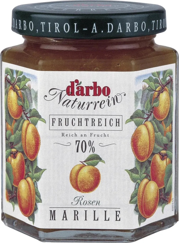 Darbo Rose Apricot Fruit Spread Naturally Fruity 200g