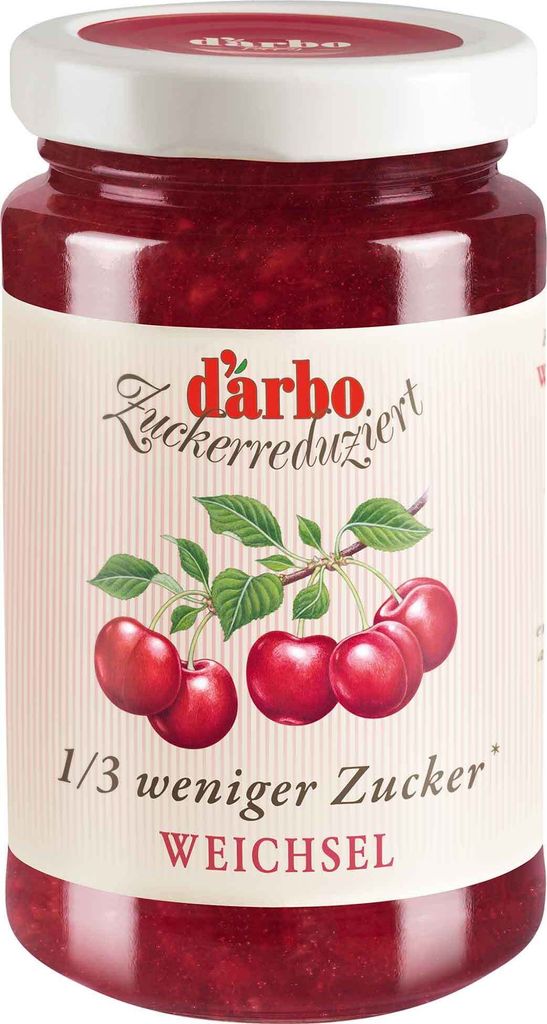 Darbo Sour Cherry Fruit Spread reduced sugar 250g