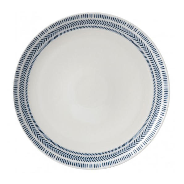 Royal Doulton Dark Blue Chevron Plate