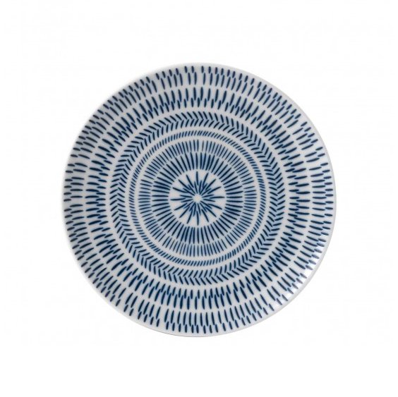 Royal Doulton Dark Blue Chevron Plate