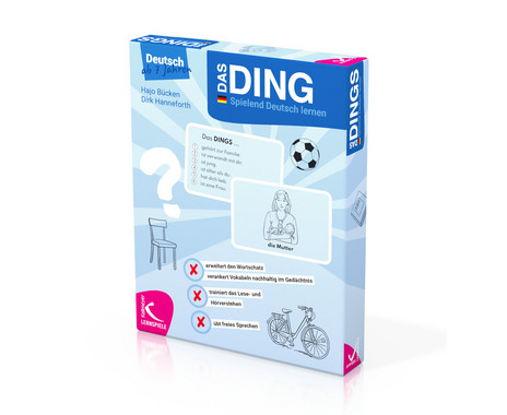 The thing "Learning German through play"