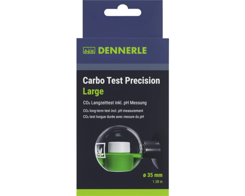 Continuous test Dennerle Carbo CO2-Test Precision Large 35mm, incl. indicator fluid, made of crystal glass