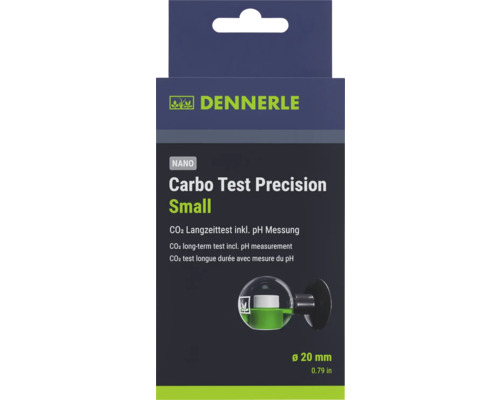 Continuous test Dennerle Carbo CO2-Test Precision Small 20 mm, incl. indicator fluid, made of crystal glass