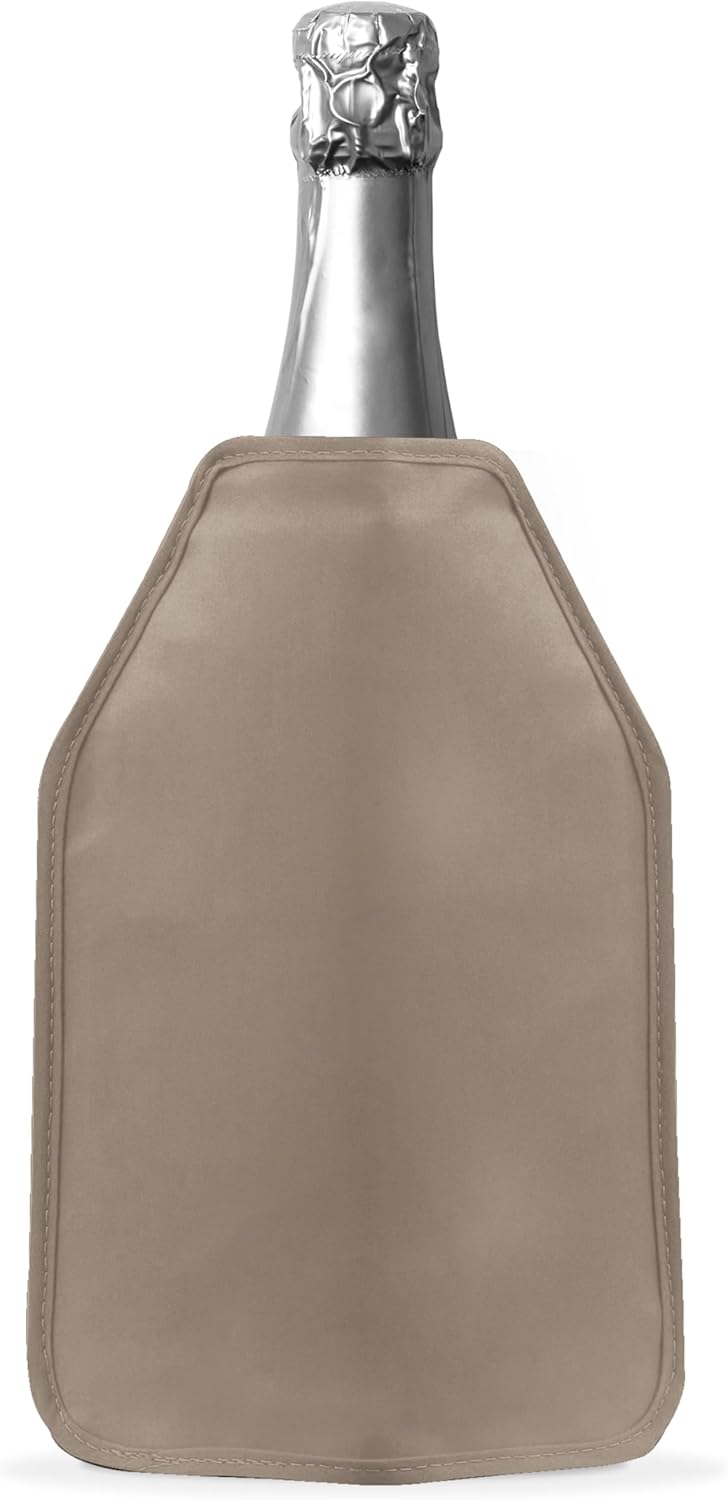 WD Lifestyle Soft Bottle Cooler 15.5 x 22.5 x 2 cm Beige