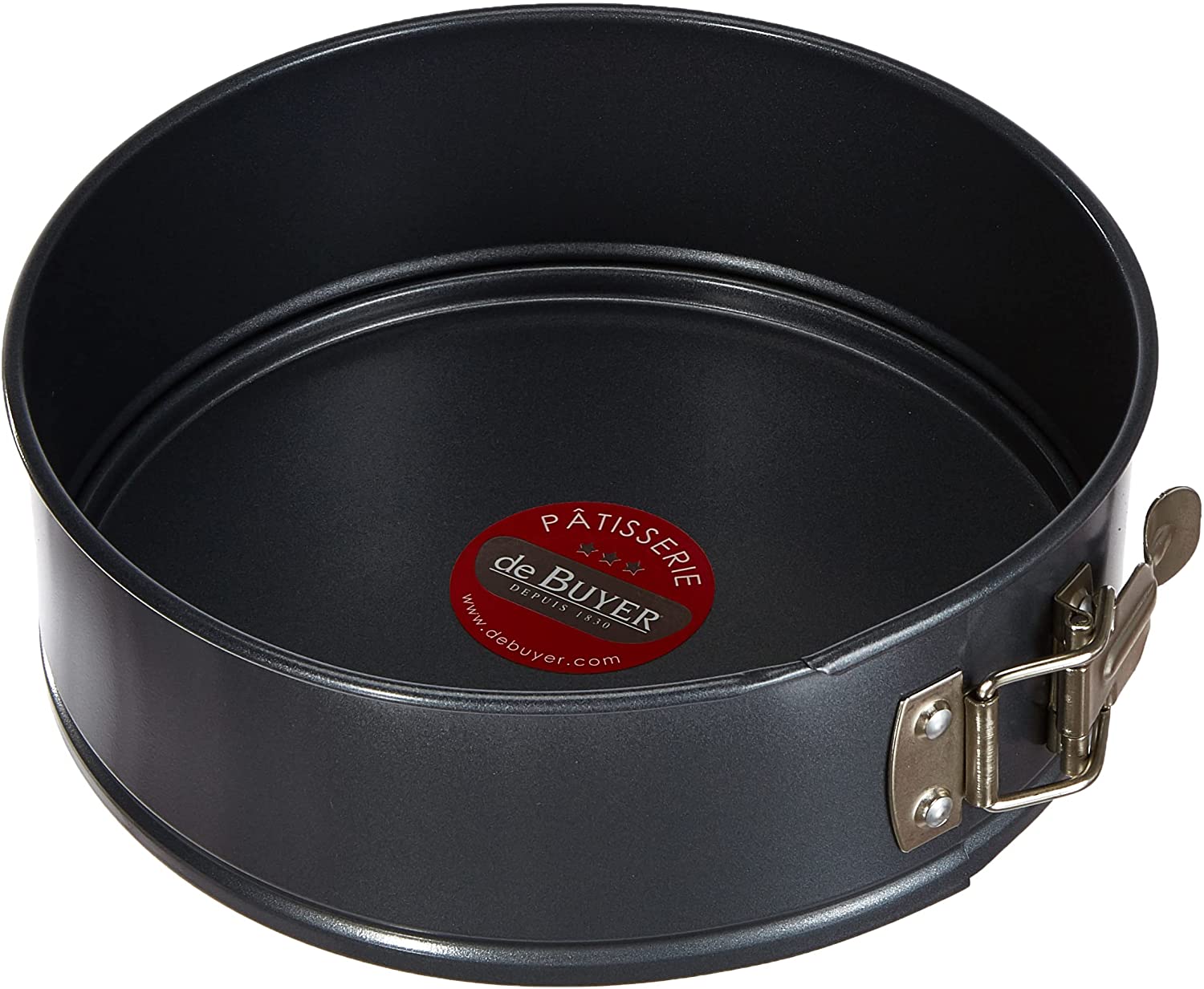Staedter De Buyer 4844.20 Collapsible Springform Cake Tin with Hinge - Coated Steel, Diamètre 20 cm