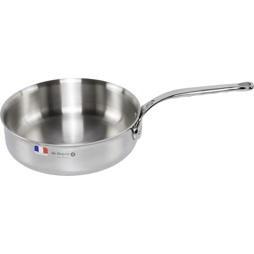 De Buyer Affinity Stainless Steel Sauté Pan 24 cm
