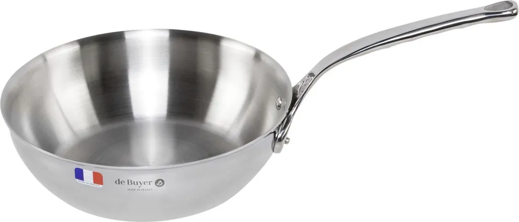 De Buyer Affinity Stainless Steel Sauté Pan, 24 cm