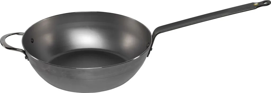 De Buyer Farmer's Deep Pan, Steel, Mineral, Beeswax, 32cm