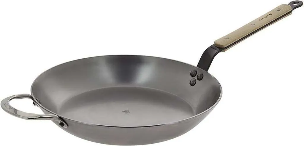 De Buyer Mineral B wooden frying pan - ø 24 cm - without non-stick coating