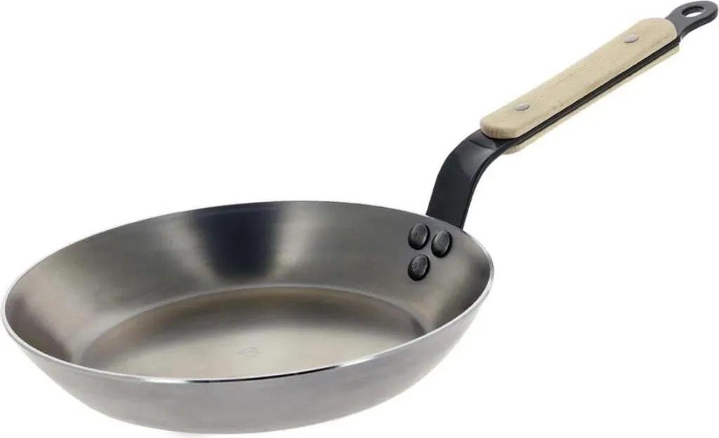 De Buyer Mineral B wooden frying pan - ø 28 cm - without non-stick coating