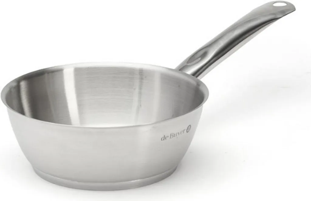 De Buyer frying pan, stainless steel, induction compatible, Ø18cm, professional quality