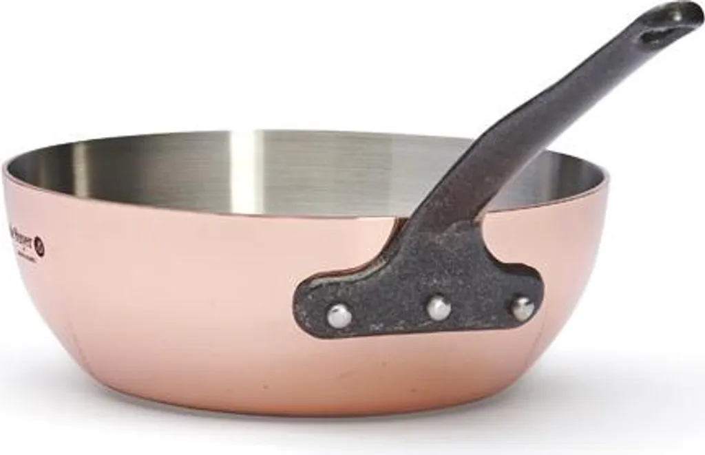 De Buyer Prima Matera copper saucepan with sauté pan, cast iron handle - Ø 20cm, suitable for all hob types, including induction - 90% copper, 10% stainless steel, for professional use