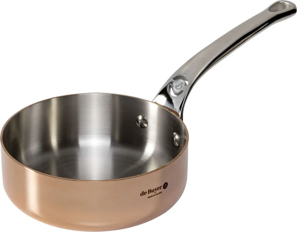 De Buyer Prima Matera Sauté Pan, Copper/Edels. 16cm straight edge