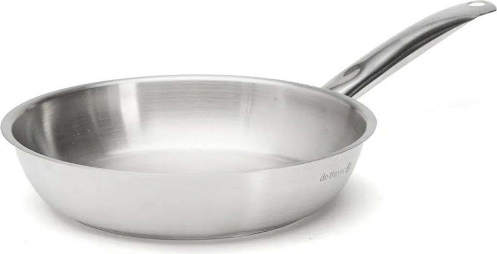 De Buyer PrimAppety Stainless Steel - 28 cm - Without Non-Stick Coating - Straight Frying Pan