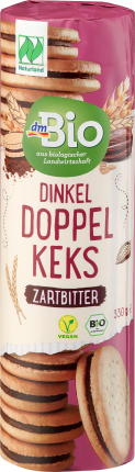 dmBio Kekse, Dinkel Doppelkeks Zartbitter, Naturland, 330 g