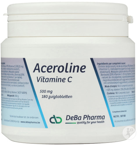 Deba Aceroline chewable tablets 180x500mg
