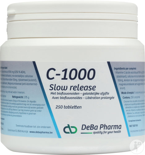 Deba C-1000 Slow Release with Bioflavonoids 250 Tablets