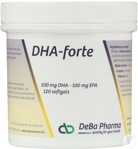 Deba DHA Forte 500mg 120 soft capsules