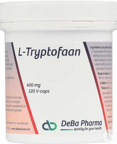 Deba L-Tryptophan 400mg 120 Herbal Capsules