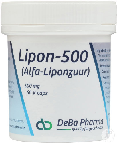 Deba Lipon-500 Alpha-Lipoic Acid 500mg 60 Capsules