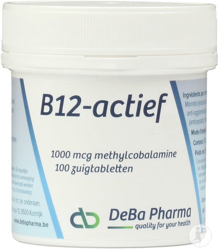 DeBa Pharma B12 Active 1000mcg Methylcobalamin 100 lozenges