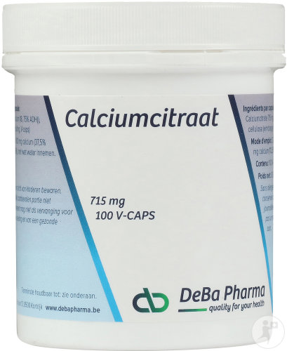 DeBa Pharma Calcium Citrate 715mg 100 capsules