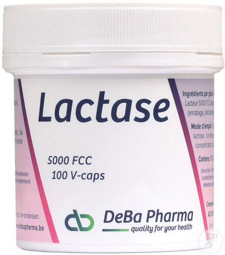 DeBa Pharma Lactase 5000 FCC 100 capsules